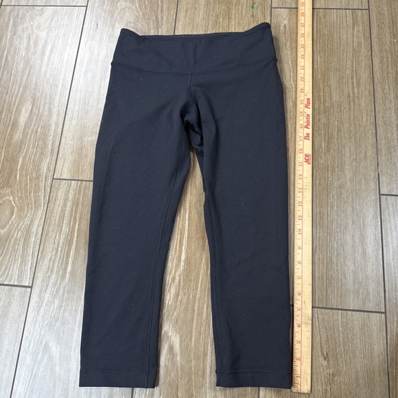 Lululemon Leggings Women's 4 High Rise Black Cropped Align Yoga Pants - Picture 2 of 6